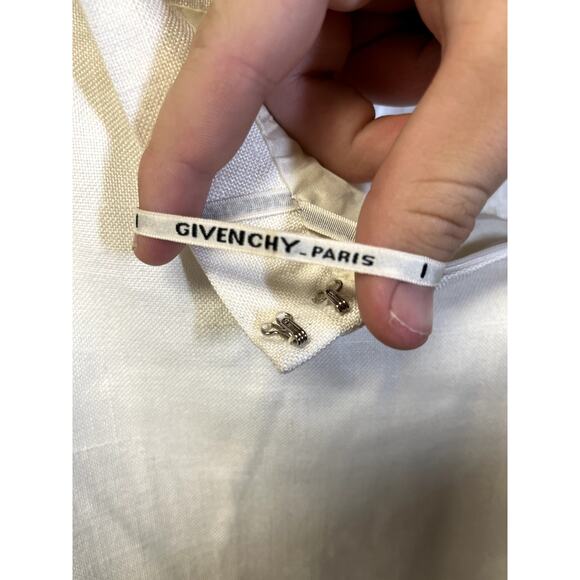 GIVENCHY NOUVELLE BOUTIQUE Classic High Rise Pencil Skirt in White Size 14 - Picture 9 of 11